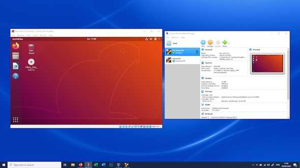 Running an Ubuntu session using VirtualBox